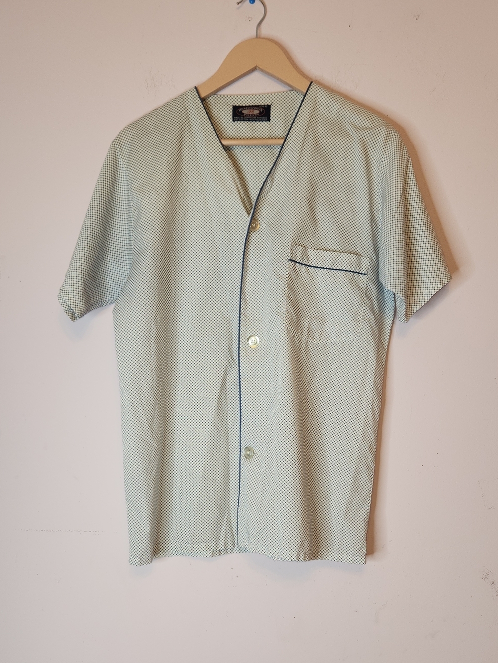 VTG HEMINGWAY POINT Men’s Pajama Top Short Sleeve, size S